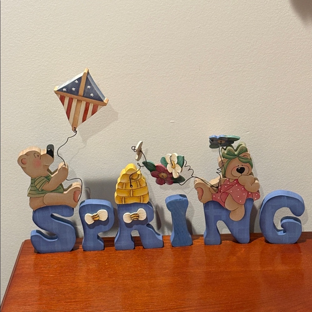 Spring  Wooden Letters Hand Crafted Home Decor - Picture 2 of 14